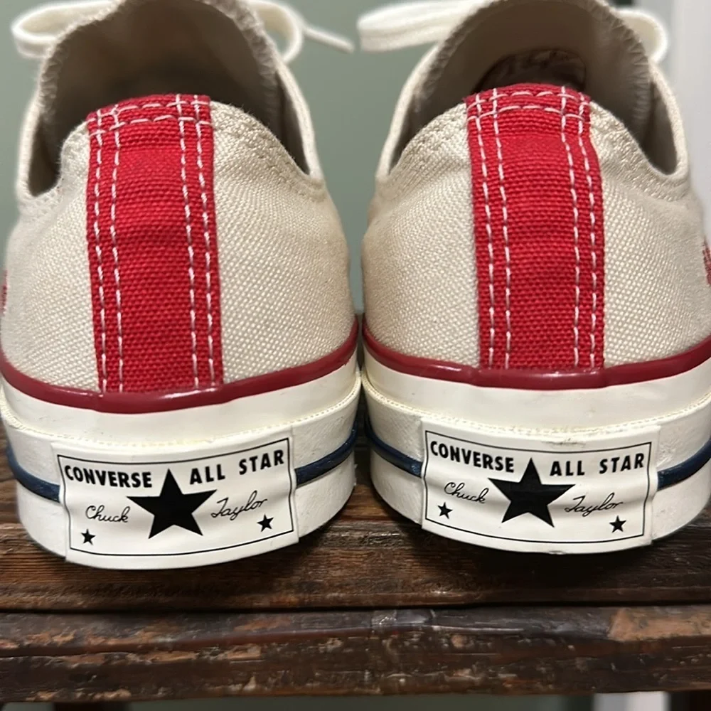 CONVERSE ALL STAR Chuck Taylor Unisex Canvas Sneakers - Parchment/Garnet/Egret